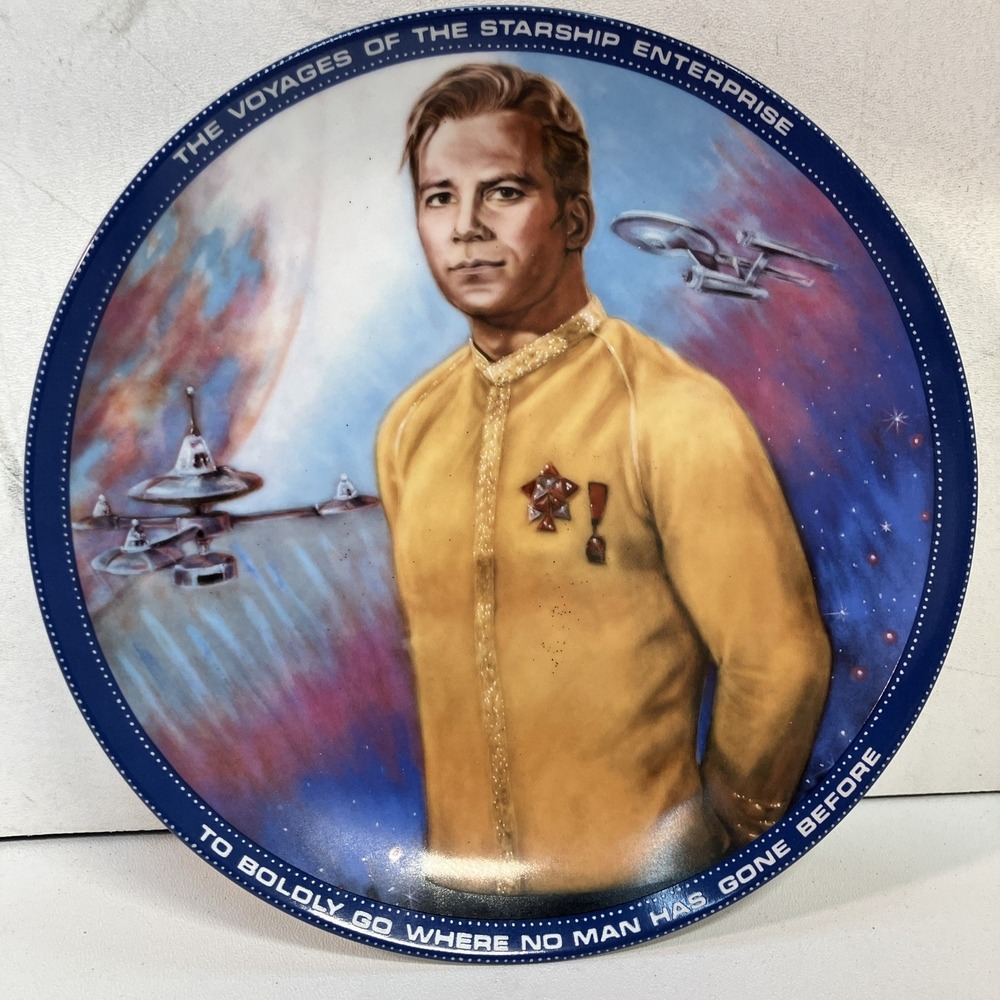 RARE LOW NUMBER ! Vtg Star Trek CAPTAIN JAMES T. KIRK Collector's Plate By ERNST